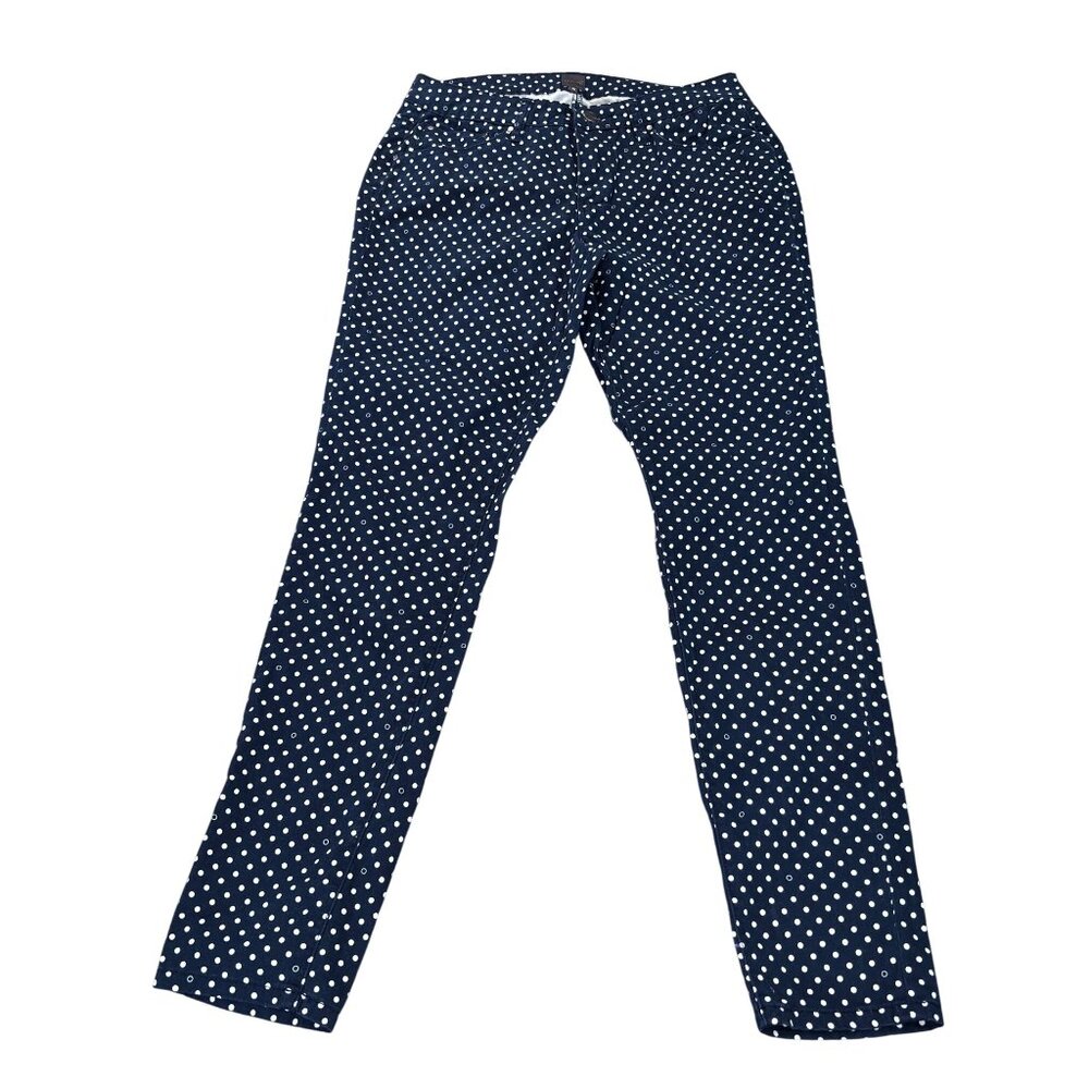 Jag Womens Skinny Polka Dot Pants Size 6